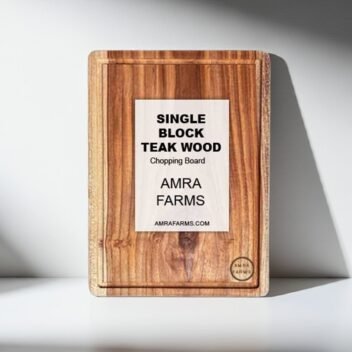Premium Single Block Teak Wood Chopping Board