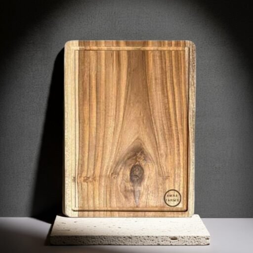 Premium Teak Wood Vegetable Cutting Board – Handcrafted Solid Wooden Kitchen Board for Chopping, Slicing & Serving