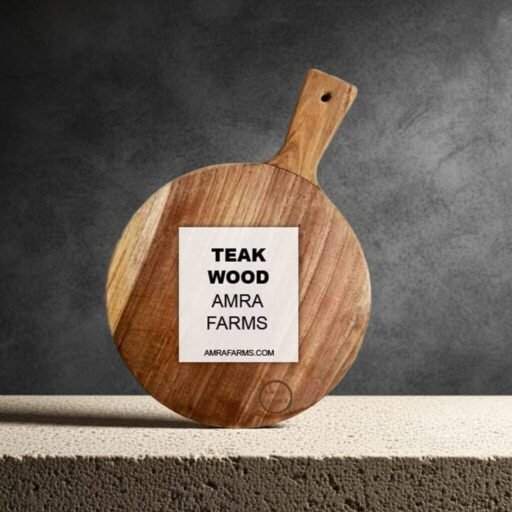 Round Wooden Pizza Platter – Solid Wood Pizza Serving Board | Handcrafted Rustic Round Tray for Kitchen, Café & Restaurant Use