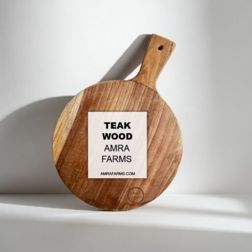 Premium Wooden Pizza Platter – Round Solid Wood Pizza Serving Board | Handcrafted Rustic Kitchen & Restaurant Platter
