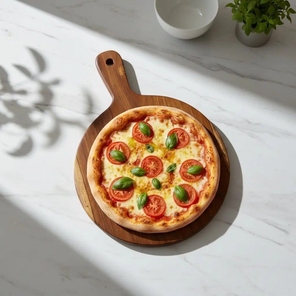 Amra Farms Round Wooden Pizza Platter Board 12 inch - Craft Series