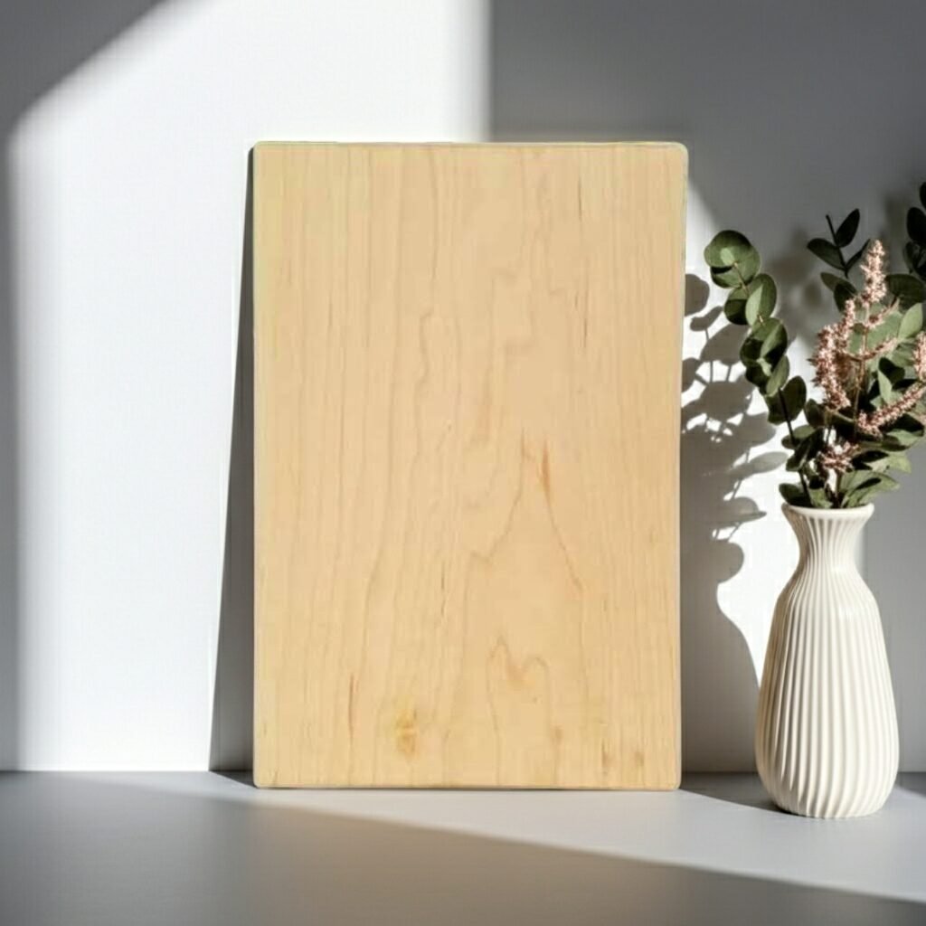 Clean white Tamarind wood cutting board Amra Farms Tamarind Wood Butcher Block : Single Block Cutting Board - Image 3