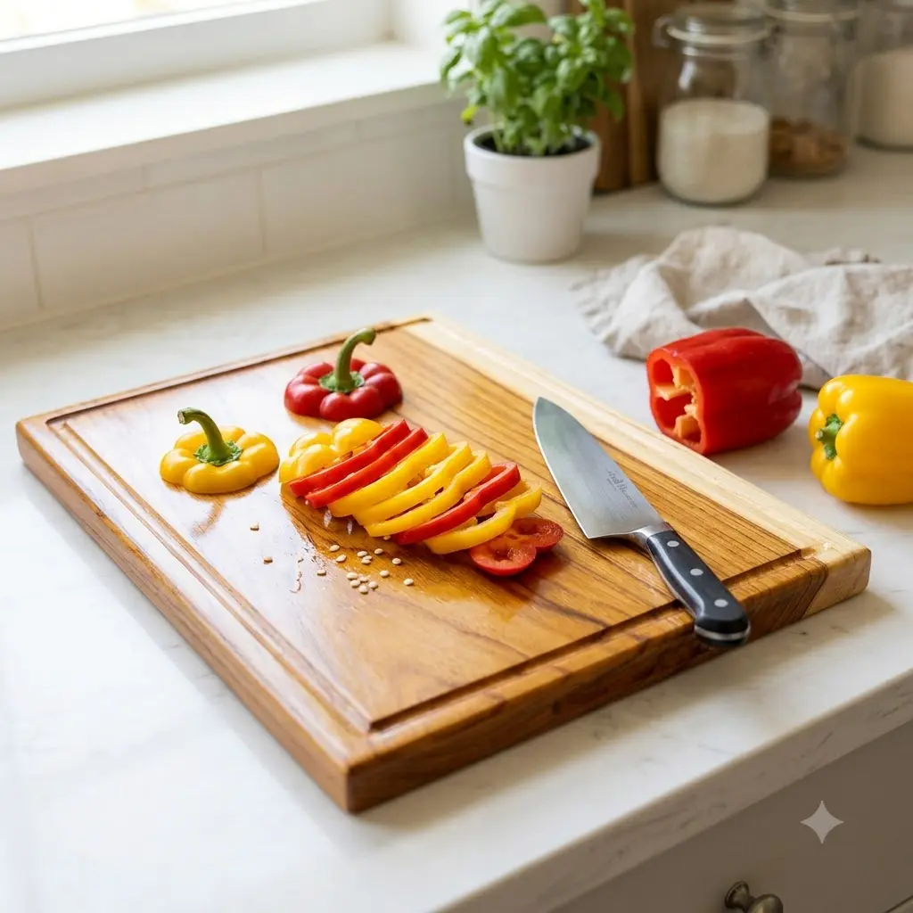 Teak Wood Chopping board by Amra Farms – view 3