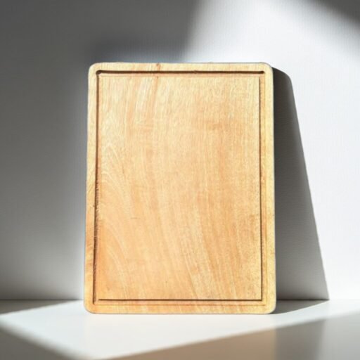 Premium Wooden Cutting Board – Handcrafted Solid Wood Kitchen Board for Chopping, Serving & Food Presentation