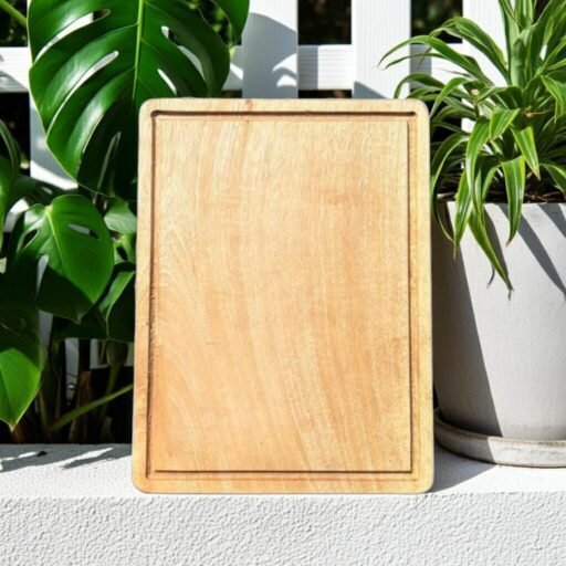 Handcrafted Hardwood Kitchen Board – Durable Solid Wood Cutting & Serving Board with Knife-Friendly Surface