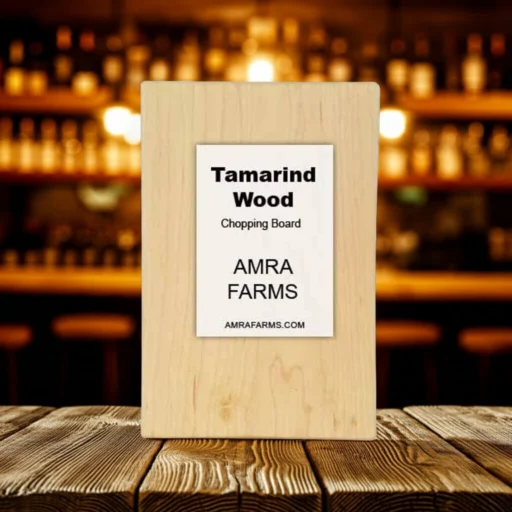 Amra Farms Tamarind Wood Butcher Block : Single Block Cutting Board - Image 2