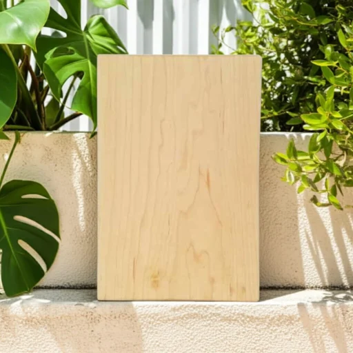 Amra Farms Premium Tamarind Wood Chopping Board - Single Block PuliMutti, Butcher Block, Cutting and Serving Board