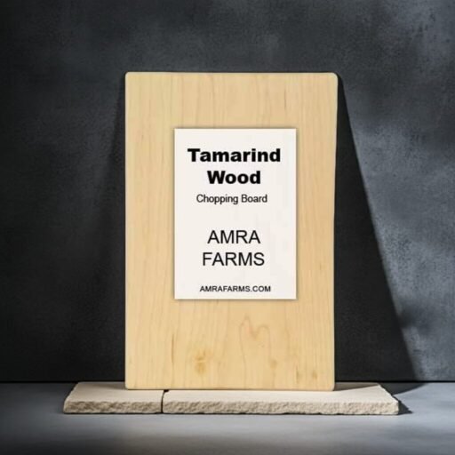 Single Block Tamarind Wood Cutting Board - Amra Farms Heavy Duty Kitchen Board