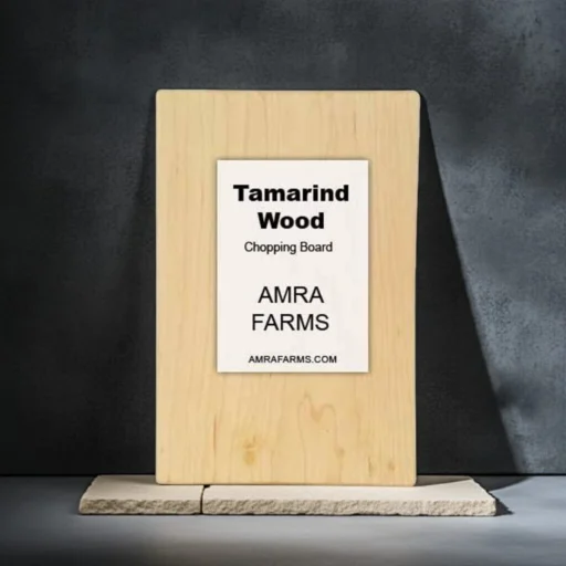 Single Block Tamarind Wood Cutting Board - Amra Farms Heavy Duty Kitchen Board