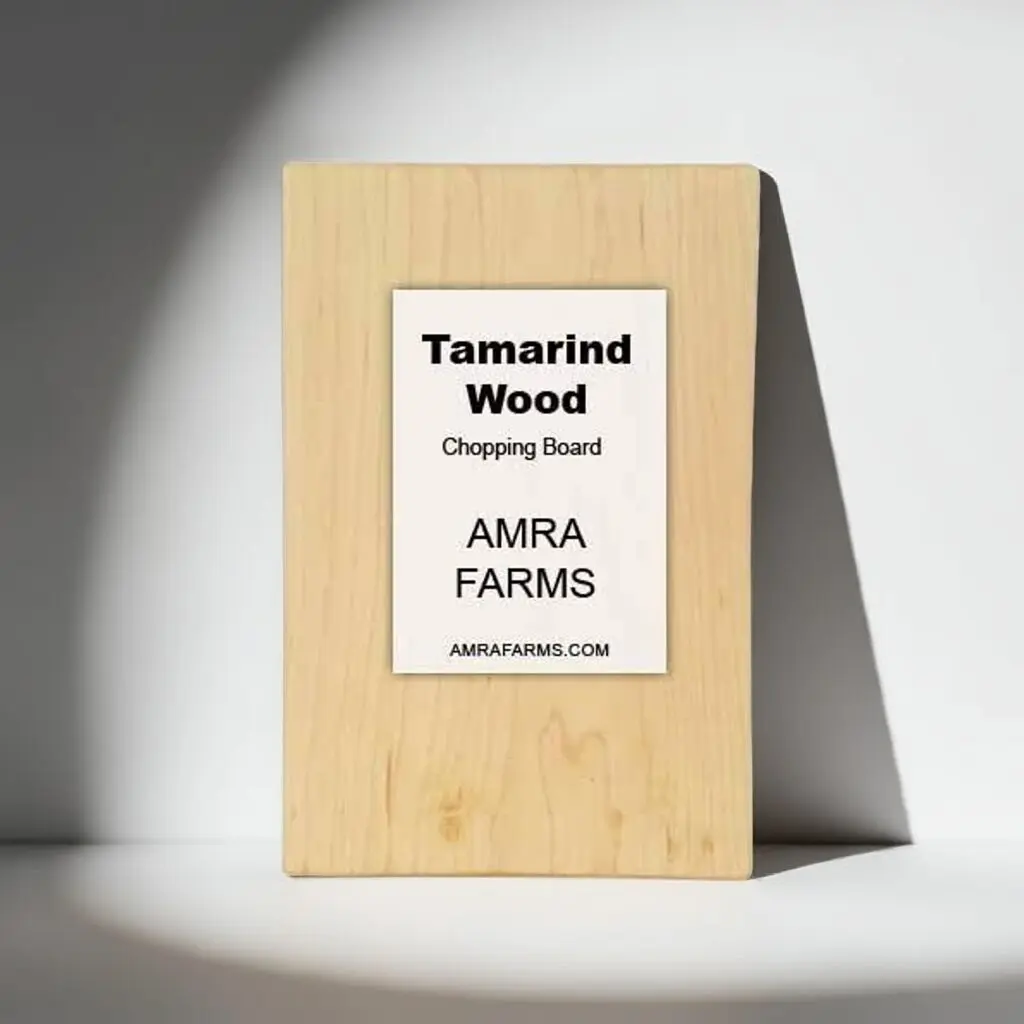 Premium Tamarind Wood Chopping Board - Single Block PuliMutti - Heavy Duty Kitchen Cutting Board