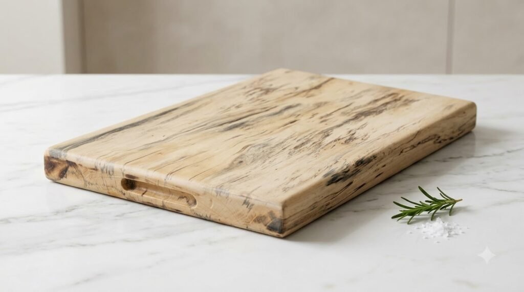Single Block Tamarind Wood Butcher Block 16×10×1.5 Inch – Wooden Cutting Board