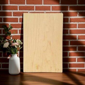 Large 12x20 inch tamarind wood single-block cutting board – thick wooden chopping and butcher board for meat, vegetables and kitchen prep