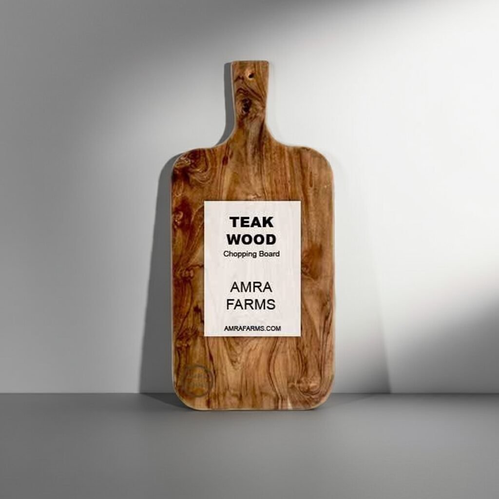 Luxury Teak Charcuterie Board – Sustainable Wooden Appetizer Platter with Knife-Friendly Surface