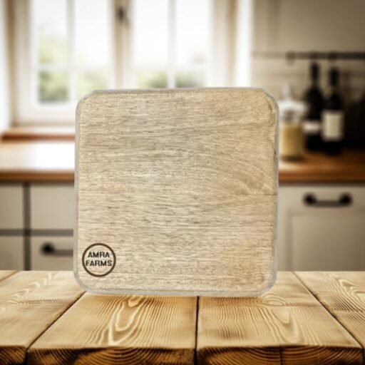 mini wooden chopping board with smooth finish and natural grain