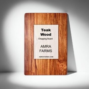 Thin teak wood vegetable cutting board, lightweight and knife-friendly, ideal for everyday chopping and slicing