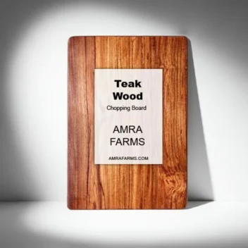 Thin teak wood vegetable cutting board, lightweight and knife-friendly, ideal for everyday chopping and slicing