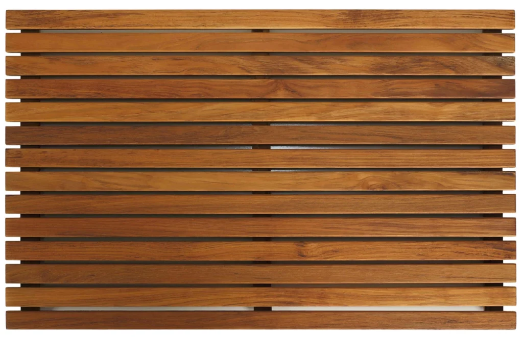 Premium Teak Wood Shower Mat 2×1 Feet – Spa Bathroom Wooden Bath Mat
