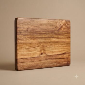 Teak Wood Cutting Board Thin Wooden Vegetable Cutting Board Big Size by Amra Farms – view 1