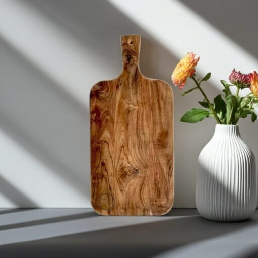 Elegant Teak Wood Cheese Board by Amra Farms for serving cheese and appetizers