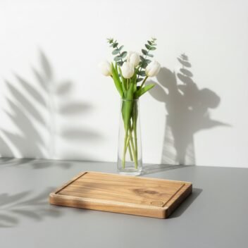 Teak Wood Steak Cutting Board 16×10×1.75 Inch – Single Block Serving & Carving Board - Image 5