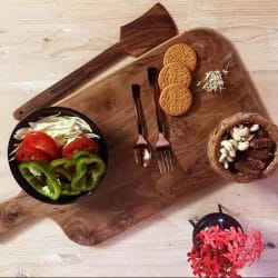 Luxury Teak Wood Charcuterie Board – Large Serving Platter for Meat, Cheese & Snacks