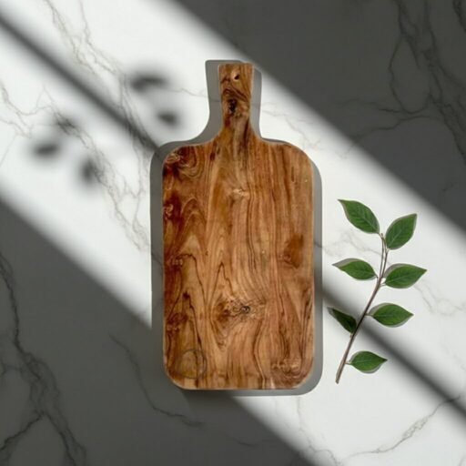 Amra Farms luxury teak wood charcuterie board – premium large wooden serving platter for cheese, meat, and appetizers