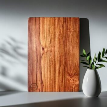 Thin extra-large teak wood vegetable cutting board, lightweight wooden chopping board for kitchen vegetables and daily meal prep