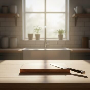 Thin extra-large teak wood vegetable cutting board, lightweight durable wooden chopping board for kitchen and meal prep