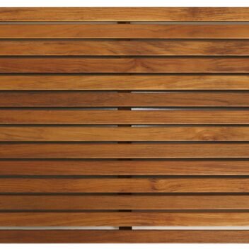 Premium Teak Wood Shower Mat 2×1 Feet – Spa Bathroom Wooden Bath Mat