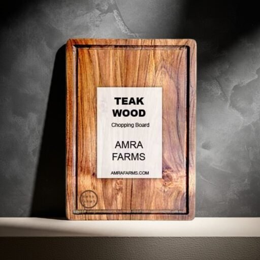 Hardwood Meat Chopping Board – Premium Solid Wood Butcher Block for Kitchen