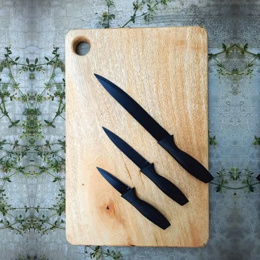 Natural wood board with smooth finish