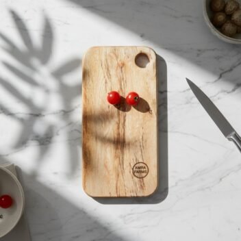 Small Teak Wood Vegetable Cutting Board 6×12 Inch – Rectangular Chopping Board - Image 2