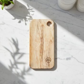 Amra Farms Small Teak Wood Cutting Board (Approx 6×12″) : Rectangular Vegetable Cutting Board