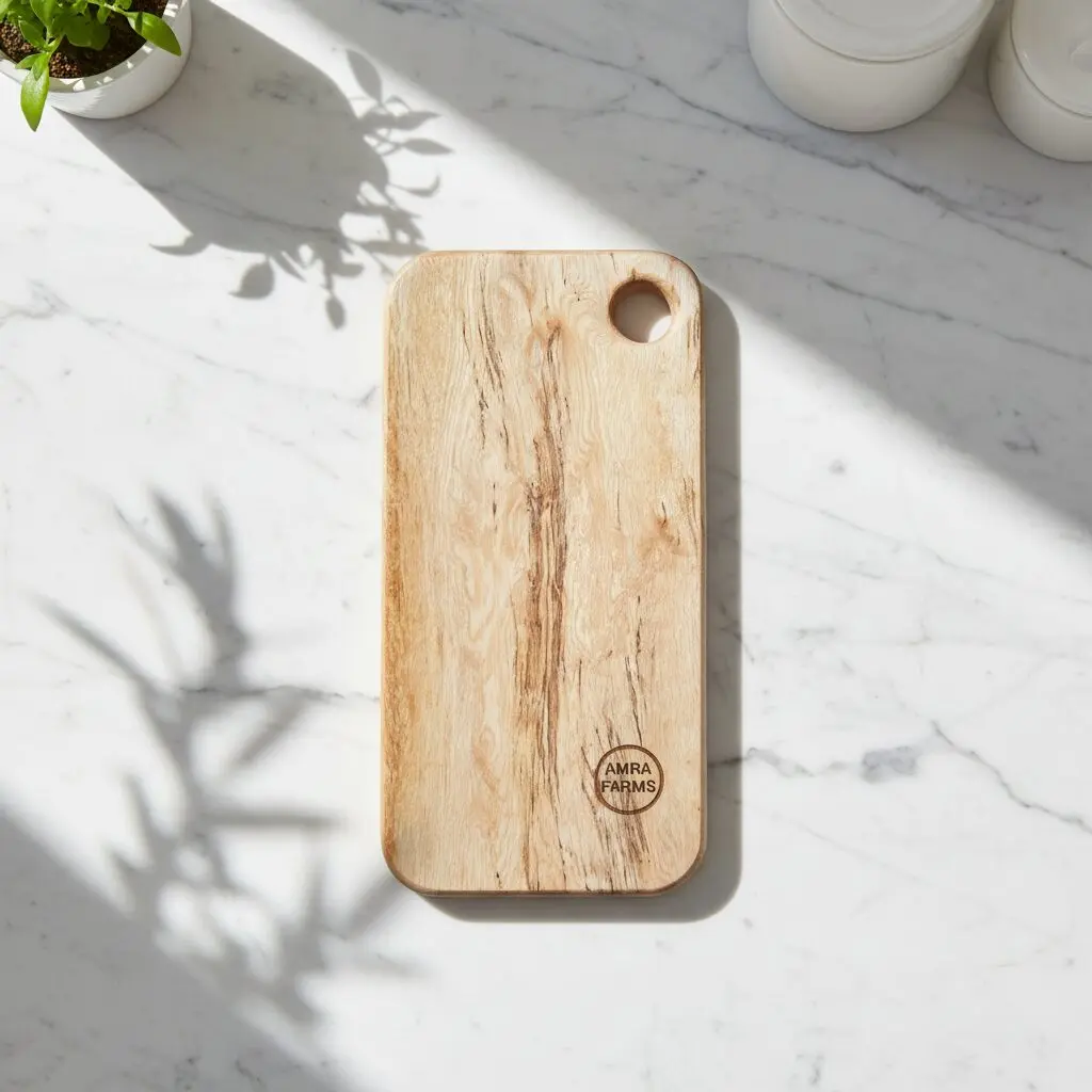 Amra Farms Small Teak Wood Cutting Board (Approx 6×12″)   : Rectangular Vegetable Cutting Board