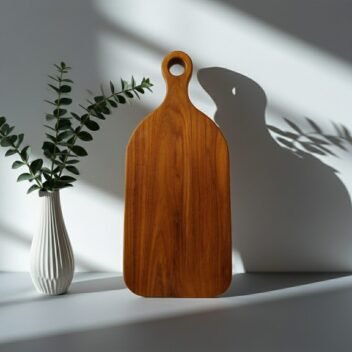 Mini Wooden Cutting Board with Handle 20x7x1 inch– Small Rustic Chopping Board - Image 3