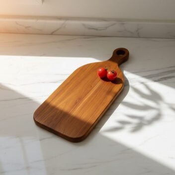 Mini Wooden Cutting Board with Handle 20x7x1 inch– Small Rustic Chopping Board - Image 7