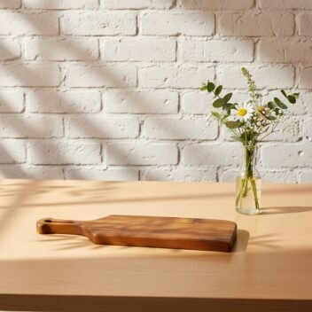 Handcrafted Mini Wooden Chopping Board with Handle 19×7×1 Inch – Small Serving Board | Amra Farms - Image 8