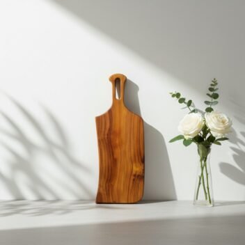 Handcrafted Mini Wooden Chopping Board with Handle 19×7×1 Inch – Small Serving Board | Amra Farms - Image 7
