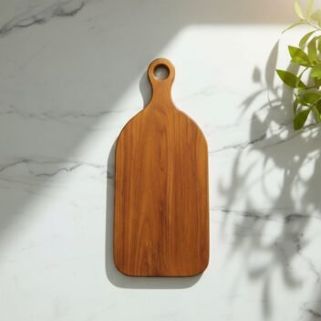 Mini Wooden Cutting Board with Handle 20x7x1 inch– Small Rustic Chopping Board - Image 5
