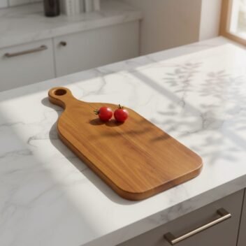 Mini Wooden Cutting Board with Handle 20x7x1 inch– Small Rustic Chopping Board - Image 9