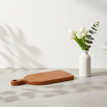 Mini Wooden Cutting Board with Handle 20x7x1 inch– Small Rustic Chopping Board - Image 10