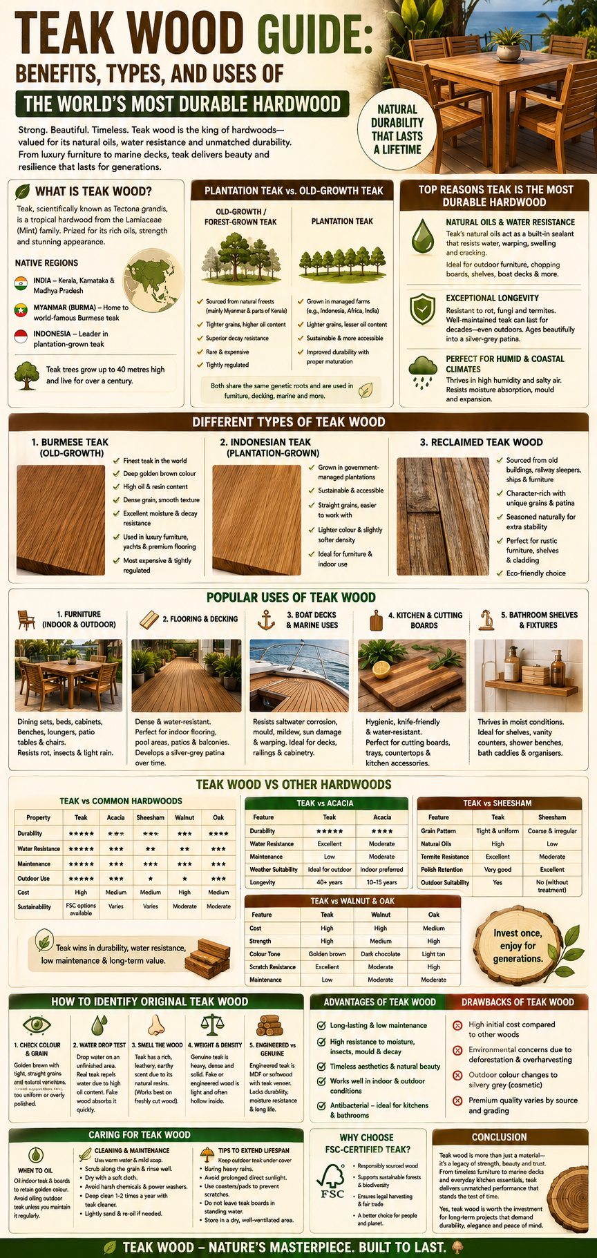 Best Wood for Chopping Board : Types of wood used for cutting boards in India