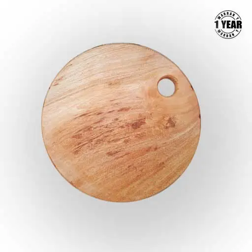 13-inch wooden chopping board circular design