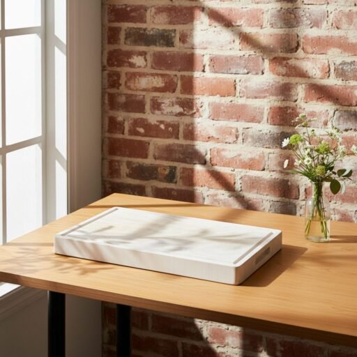 Extra-large solid mango wood chopping board 18x12 inch, 2-inch thick wooden butcher block for meat and vegetable cutting by Amra Farms