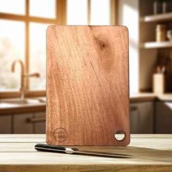Extra-Large Mango Wood Cutting Board by Amra Farms, XL Wooden Chopping & Butcher Board for Kitchen Prep 45x30x2 cm