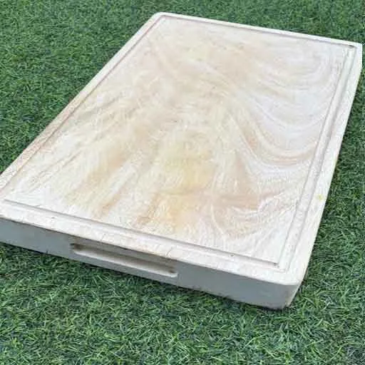 Chef-grade single slab mango wood chopping board