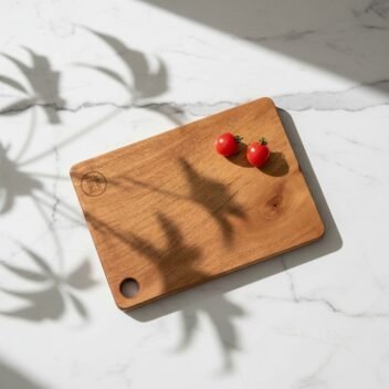 Amra Farms Extra-Large Mango Wood Cutting Board, XL Wooden Chopping & Butcher Board for Kitchen Prep 45x30x2 cm