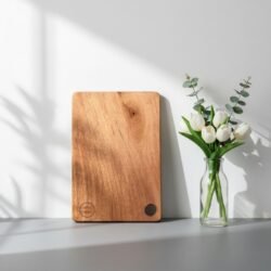Amra Farms XL Teak Wood Cutting Board Extra Large with Hanging Hole