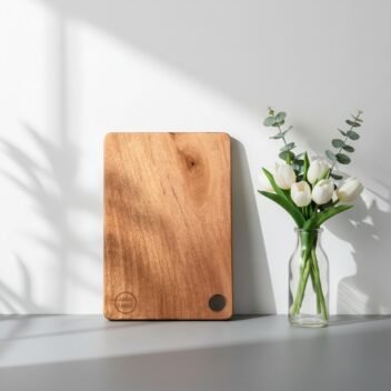 Extra-Large Mango Wood Cutting Board by Amra Farms, XL Wooden Chopping & Butcher Board for Kitchen Prep 45x30x2 cm
