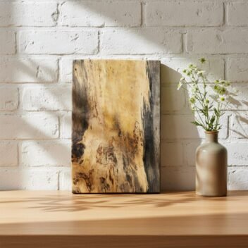 Spalted Tamarind Wood Cutting board - Exotic Grain | Solid Hardwood | Artistic Spalting Patterns | Heavy-Duty Kitchen Performance